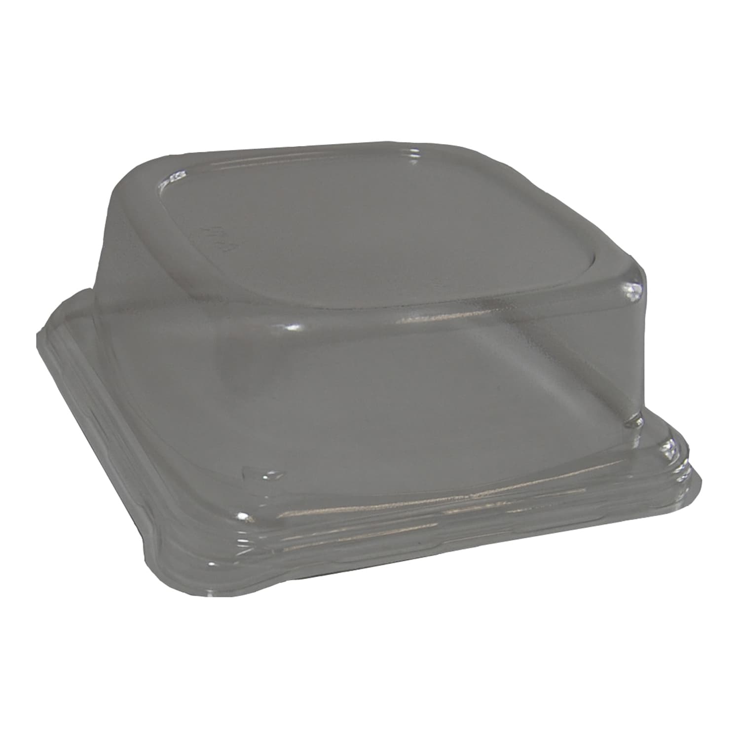 Lid Dome 5.8X5.8X2.1 IN PET Clear Square For Sandwich Wedge 300/Case