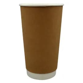 Victoria Bay Hot Cup 20 OZ Double Wall Poly-Coated Paper Kraft 600/Case