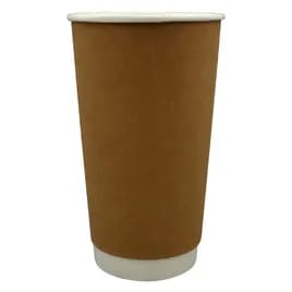 Victoria Bay Hot Cup 20 OZ Double Wall Poly-Coated Paper Kraft 600/Case