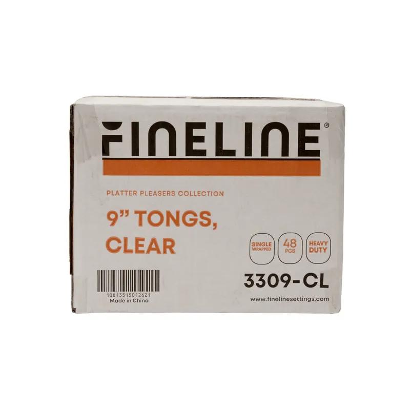 Platter Pleasers Serving Tongs 9 IN PS Clear Individually Wrapped 48/Case