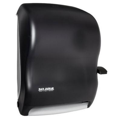 San Jamar Paper Towel Dispenser Black Push Lever Dispensed High Capacity 1/Each