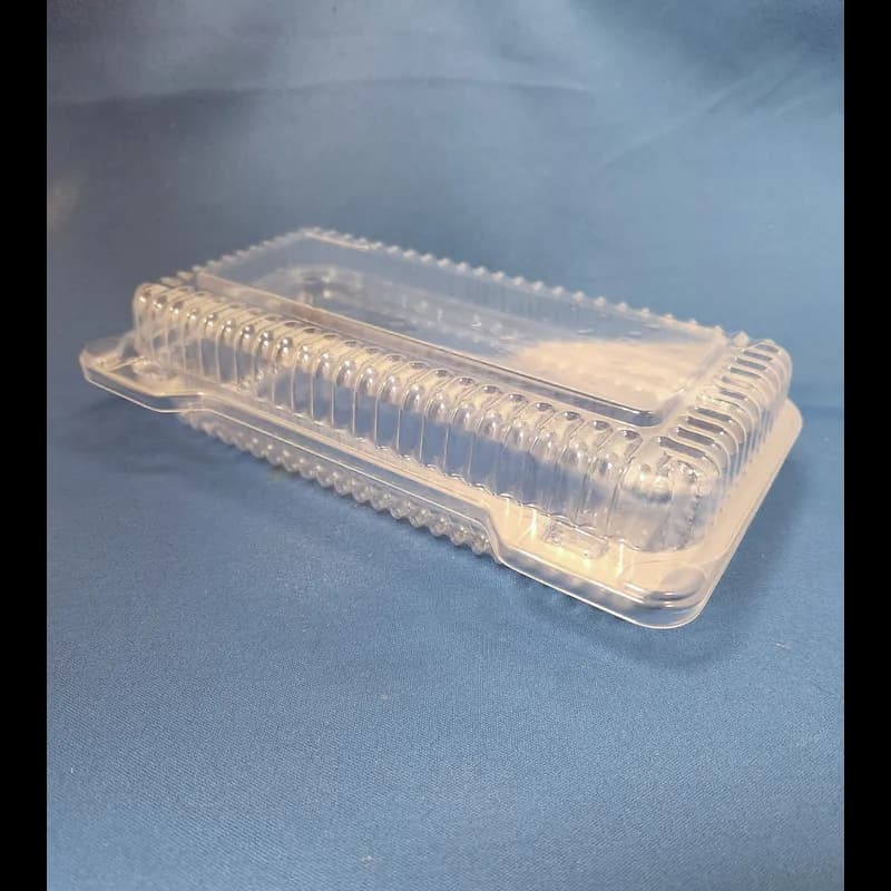 Take-Out Container Hinged Medium (MED) OPS Clear Shallow 500/Case