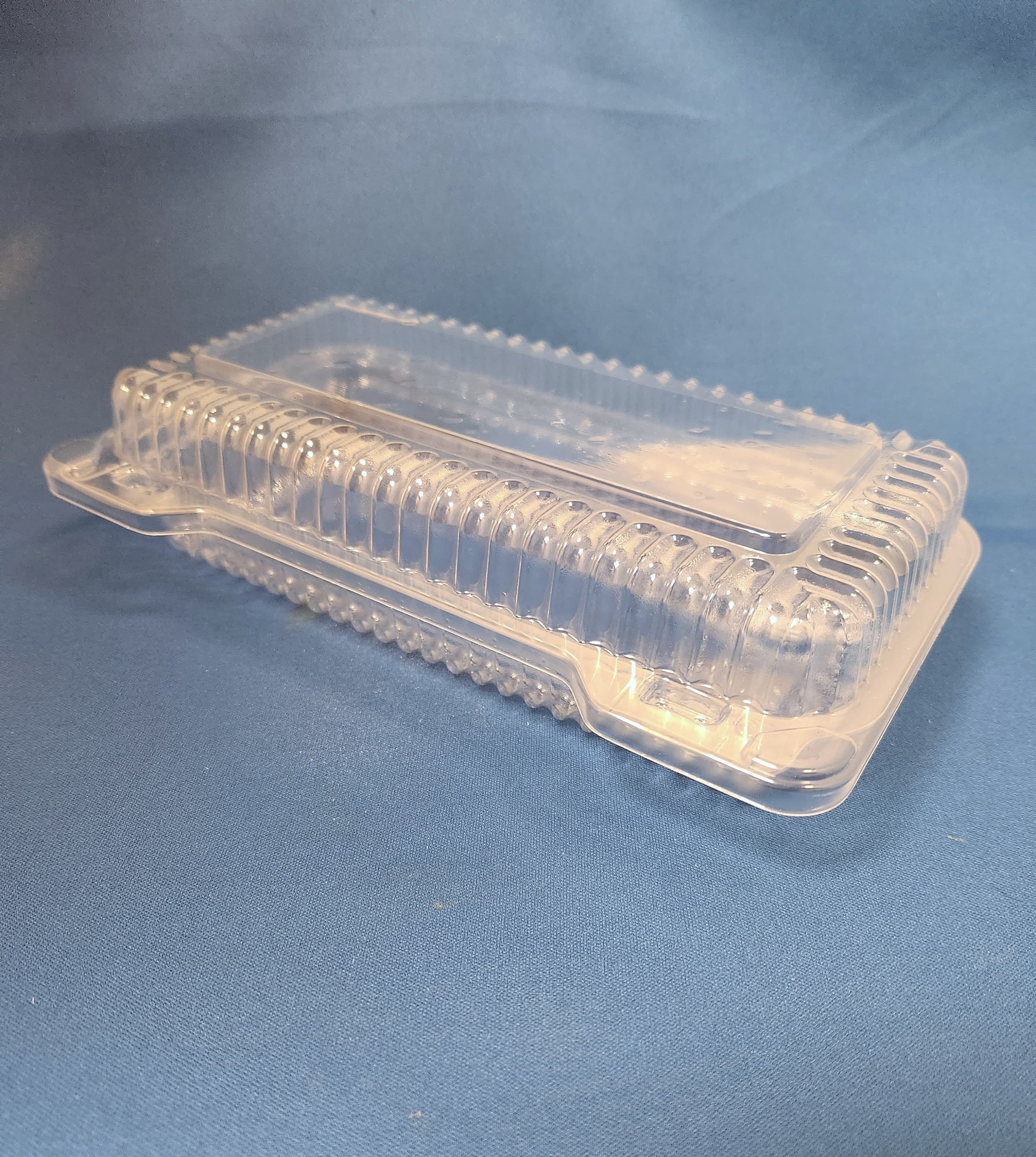 Take-Out Container Hinged Medium (MED) OPS Clear Shallow 500/Case
