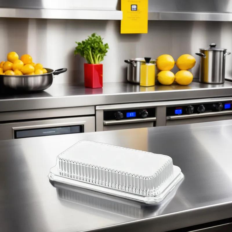 Lid Dome Plastic Clear Oblong For 64 OZ Container Unhinged 250/Case