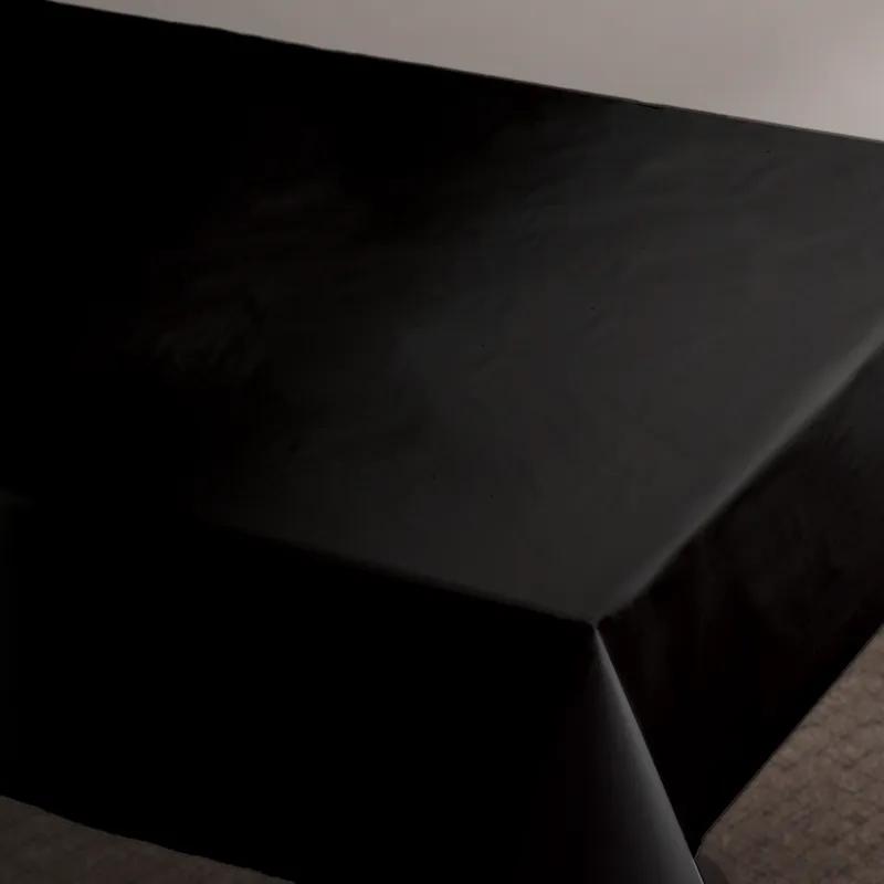 Table Cover 54X108 IN Plastic Black 12/Case