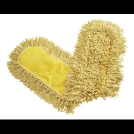Trapper® Dust Mop 36X5 IN Yellow Synthetic Fiber Loop End Launderable 1/Each