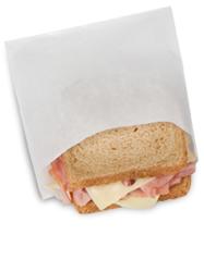 Bagcraft® Sandwich Bag 6X1X7 IN Wet Wax Paper Translucent 6000/Case