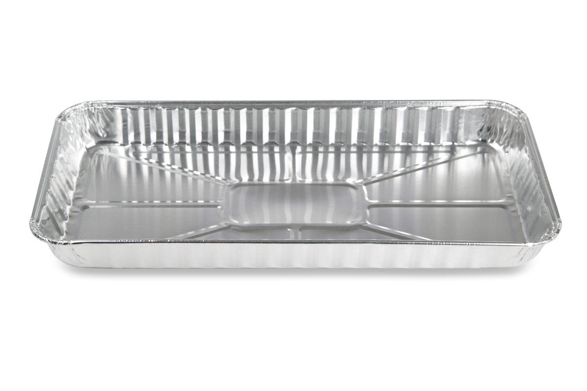 Danish Dessert Container Base 6X4 IN Aluminum Silver Rectangle Shallow 500/Case