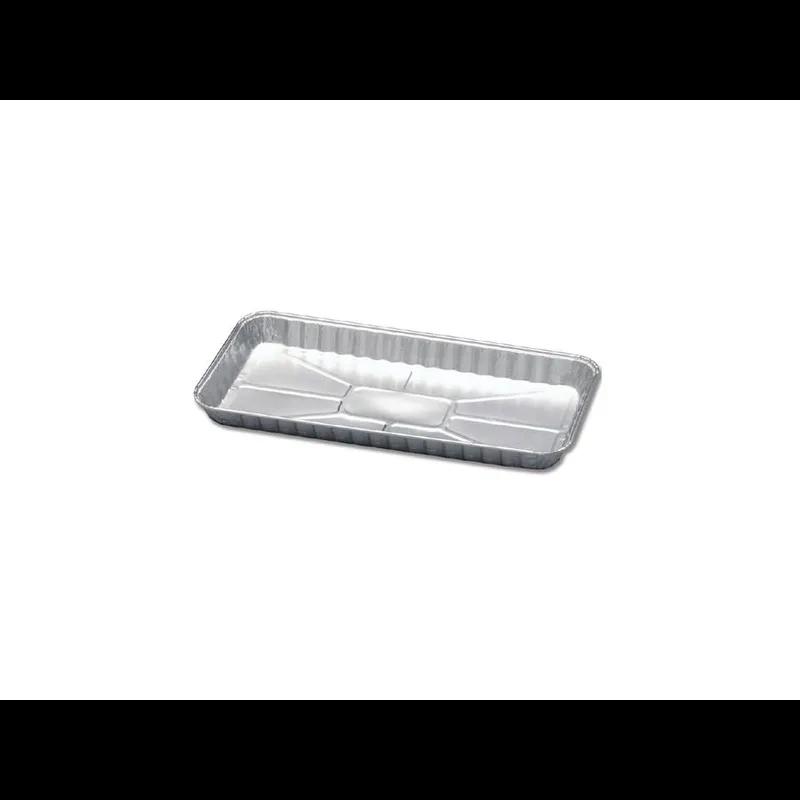 Danish Dessert Container Base 6X4 IN Aluminum Silver Rectangle Shallow 500/Case