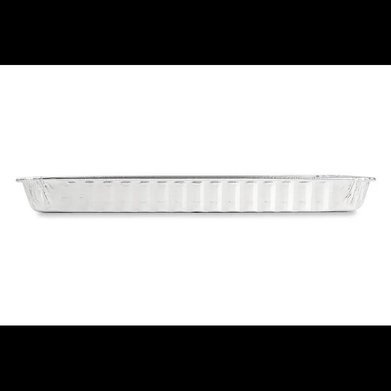 Danish Dessert Container Base 6X4 IN Aluminum Silver Rectangle Shallow 500/Case