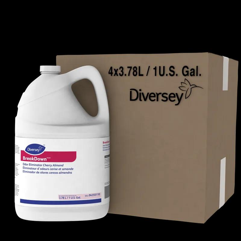 BreakDown Odor Eliminator Cherry Almond Red Liquid Concentrate 1 GAL 4/Case
