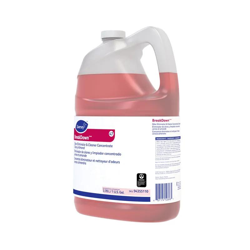BreakDown Odor Eliminator Cherry Almond Red Liquid Concentrate 1 GAL 4/Case