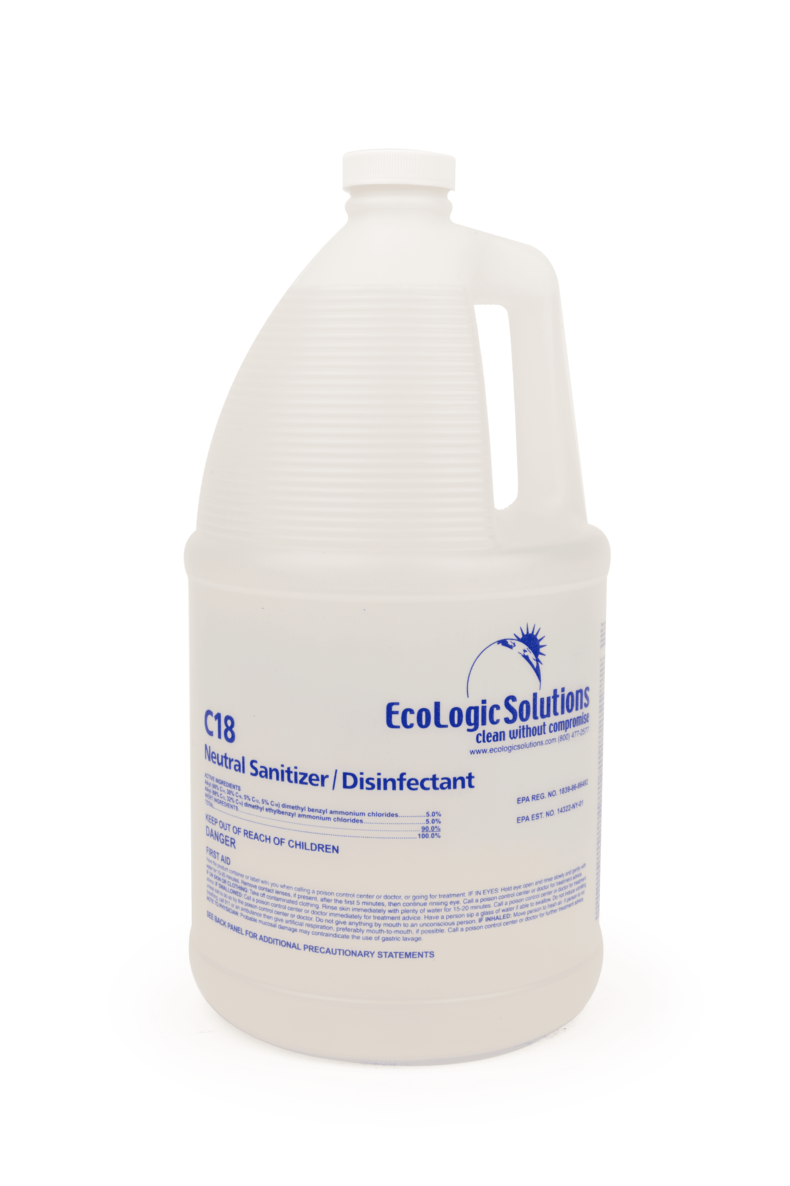 Disinfectant & Sanitizer 1 GAL Concentrate Closed Loop 2/Case