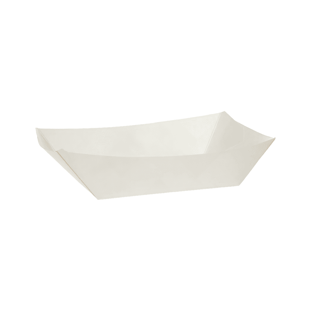Food Tray 3 LB Paper White 500/Case