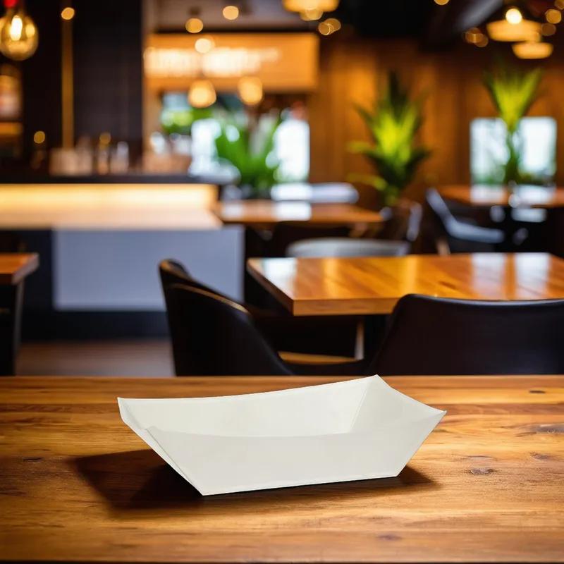 Food Tray 3 LB Paper White 500/Case