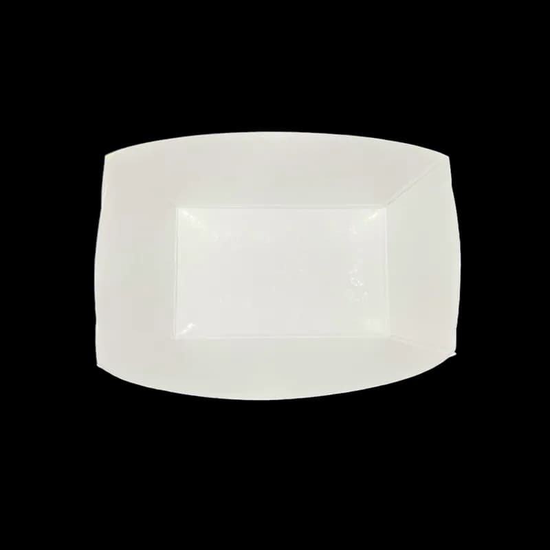 Food Tray 3 LB Paper White 500/Case