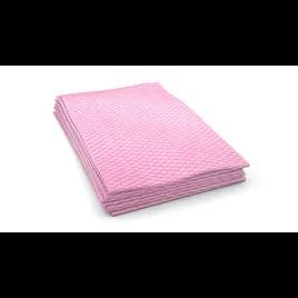 PRO Tuff-Job® Food Service Cleaning Wipe 12X24 IN Pink White 200/Case