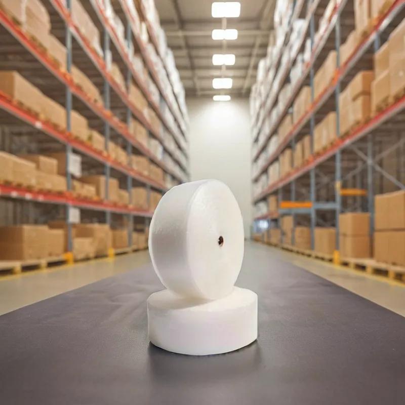 Bubble Cushioning 12IN X250FT Clear Plastic 1/2 IN Bubble Perforated 1/Bundle