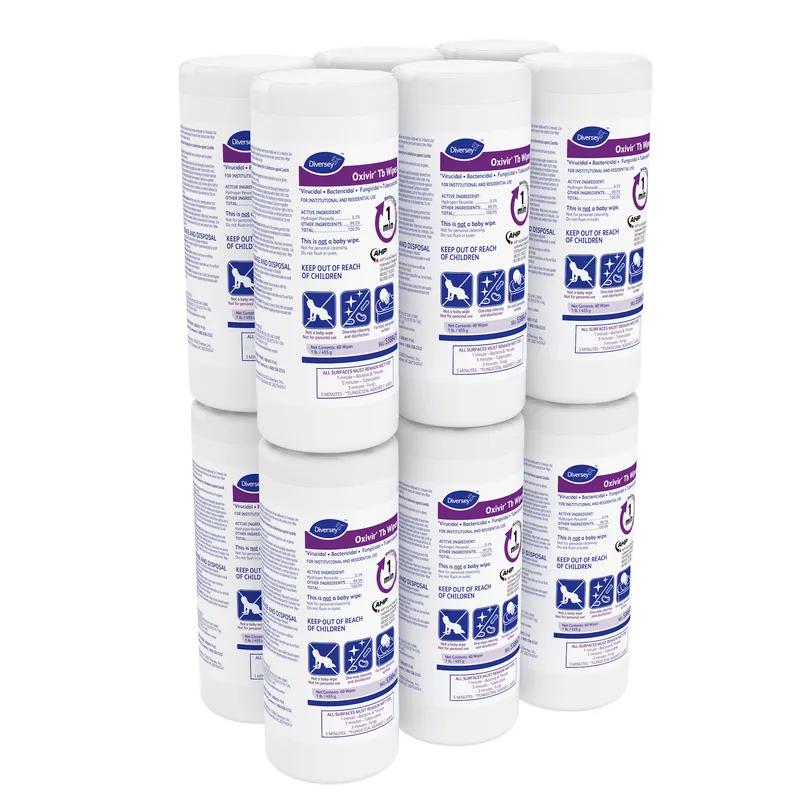 Oxivir® Tb One-Step Disinfectant Multi Surface Wipe Accelerated Hydrogen Peroxide (AHP®) 60 Count/Pack 12 Packs/Case