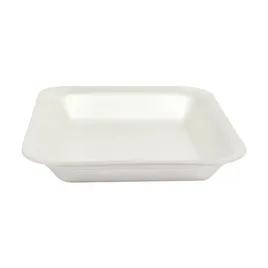 1 Tray 5.25X5.25 IN Polystyrene Foam White Square 1000/Case