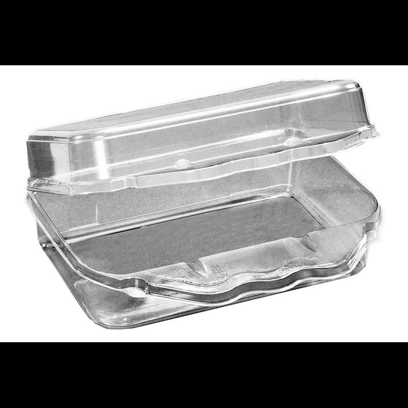 Lunch Take-Out Container Hinged With Dome Lid PET Clear Rectangle 150/Case