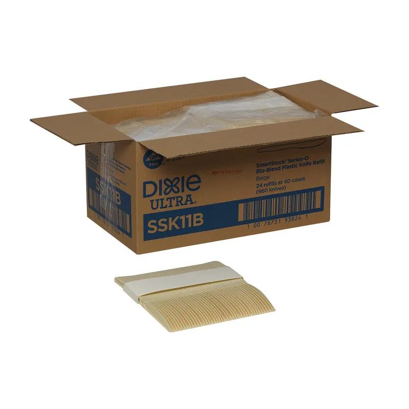 Dixie® Ultra SmartStock® Series-O Bio-Blend Knife Plastic Beige Medium Weight Refill 960/Case