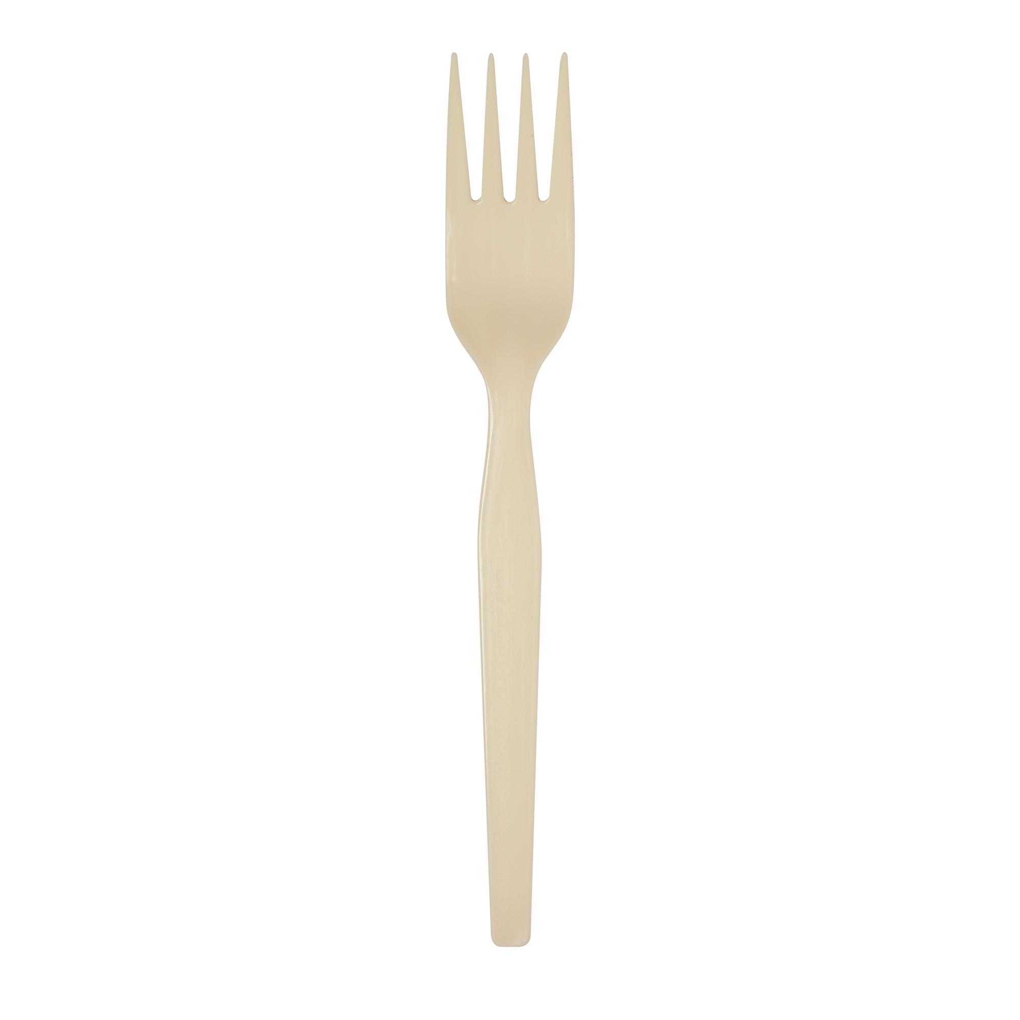 Dixie® Ultra SmartStock® Series-O Bio-Blend Fork Plastic Beige Medium Weight Refill 960/Case
