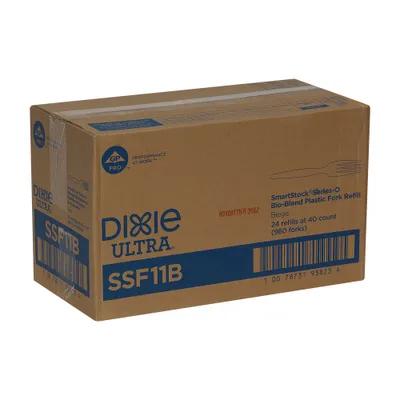 Dixie® Ultra SmartStock® Fork Plastic Beige Medium Weight 960/Case