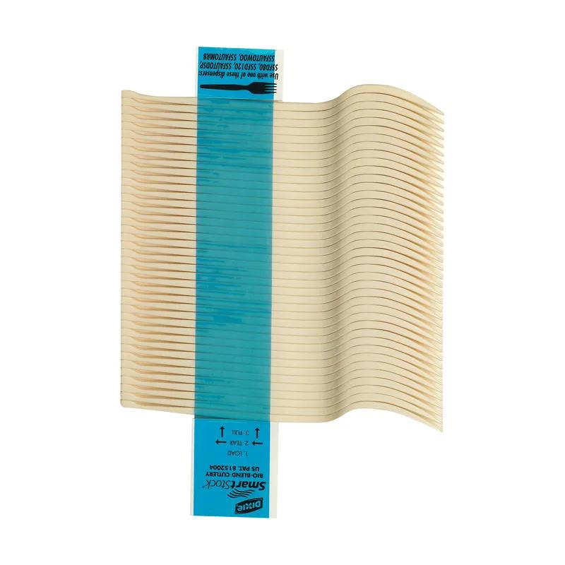 Dixie® Ultra SmartStock® Series-O Bio-Blend Fork Plastic Beige Medium Weight Refill 960/Case