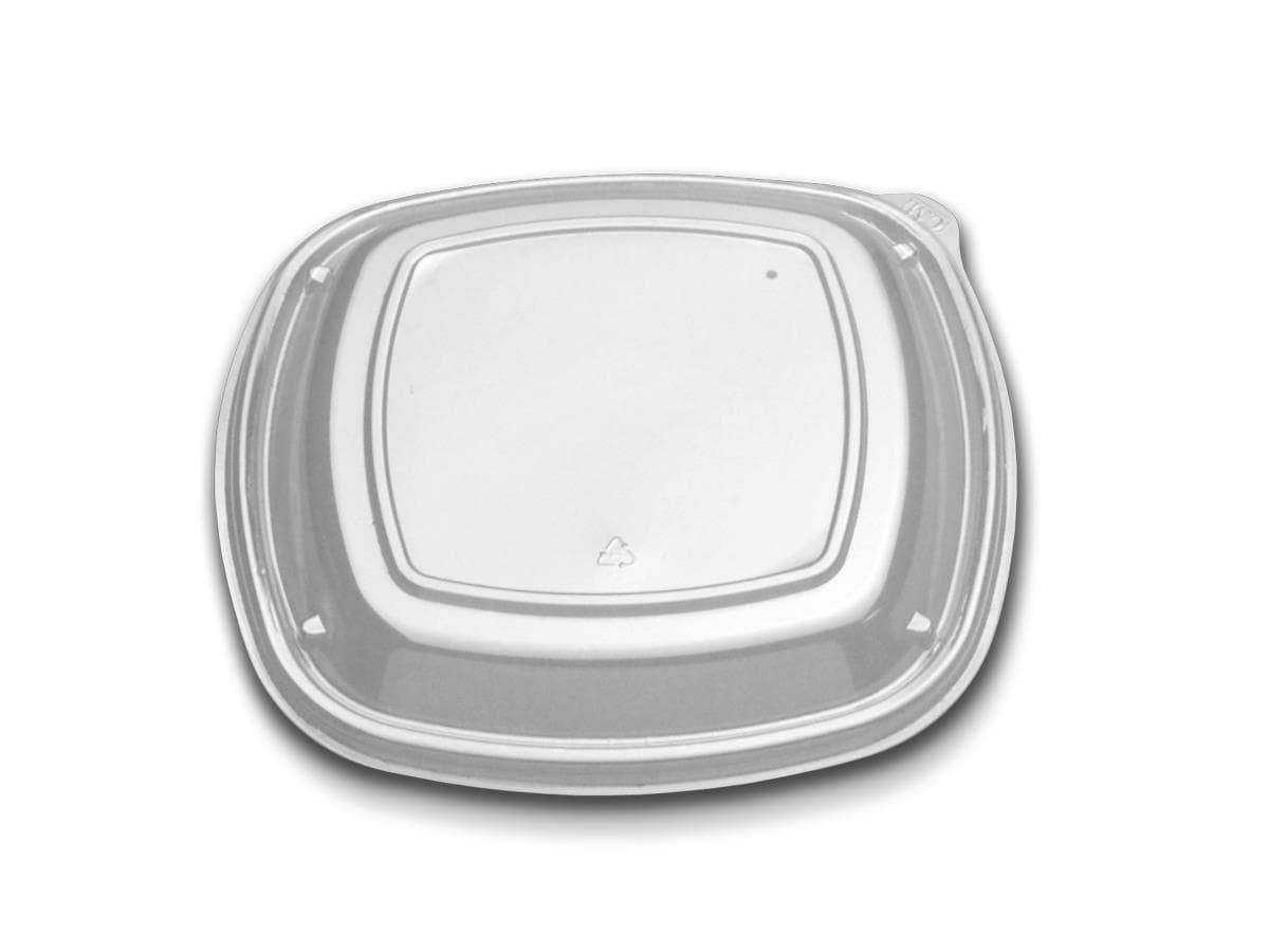 Forum® Lid Dome 9X9 IN 1 Compartment PS Clear Square For Plate Unhinged 300/Case