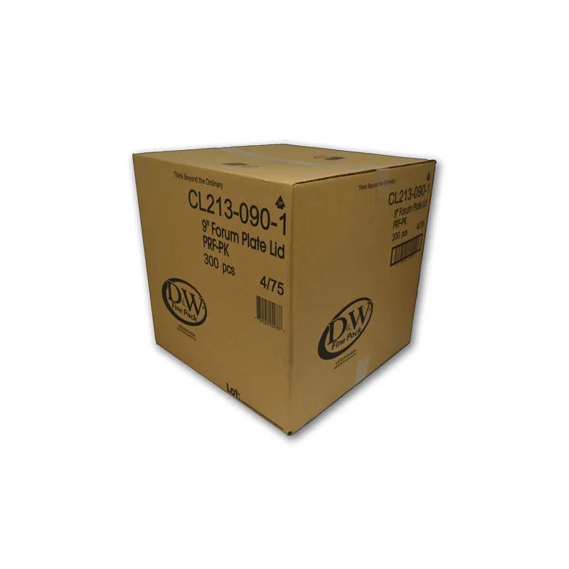 Forum® Lid Dome 9X9 IN 1 Compartment PS Clear Square For Plate Unhinged 300/Case