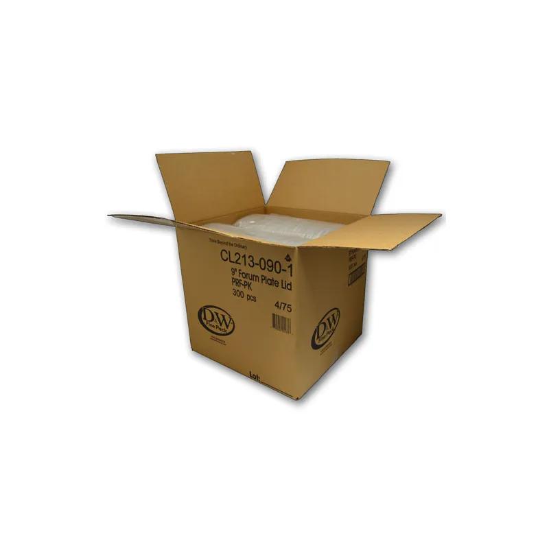 Forum® Lid Dome 9X9 IN 1 Compartment PS Clear Square For Plate Unhinged 300/Case