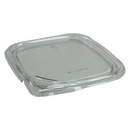 Lid 4.9X4.8X0.67 IN PET Clear Square For Bowl 1000/Case