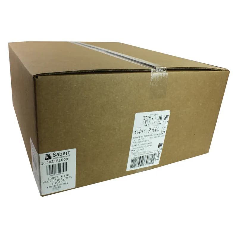 Lid 4.9X4.8X0.67 IN PET Clear Square For Bowl 1000/Case