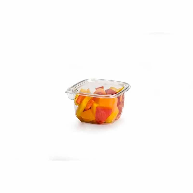 Bowl 18 OZ PET Clear Square Tamper-Evident 1000/Case