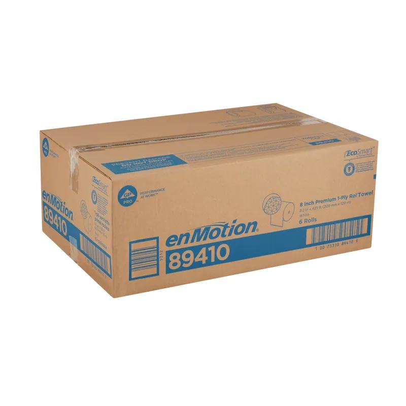 enMotion® Roll Paper Towel Recessed Impulse 8 Automated 9IN X425FT 1PLY White Hardwound 425 Sheets/Roll 6 Rolls/Case