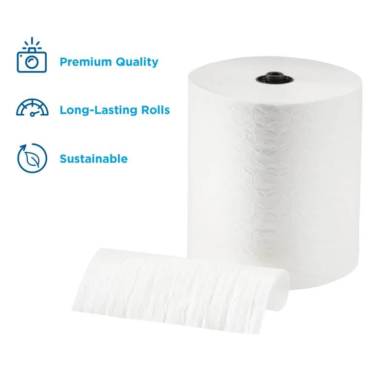 enMotion® Roll Paper Towel Recessed Impulse 8 Automated 9IN X425FT 1PLY White Hardwound 425 Sheets/Roll 6 Rolls/Case