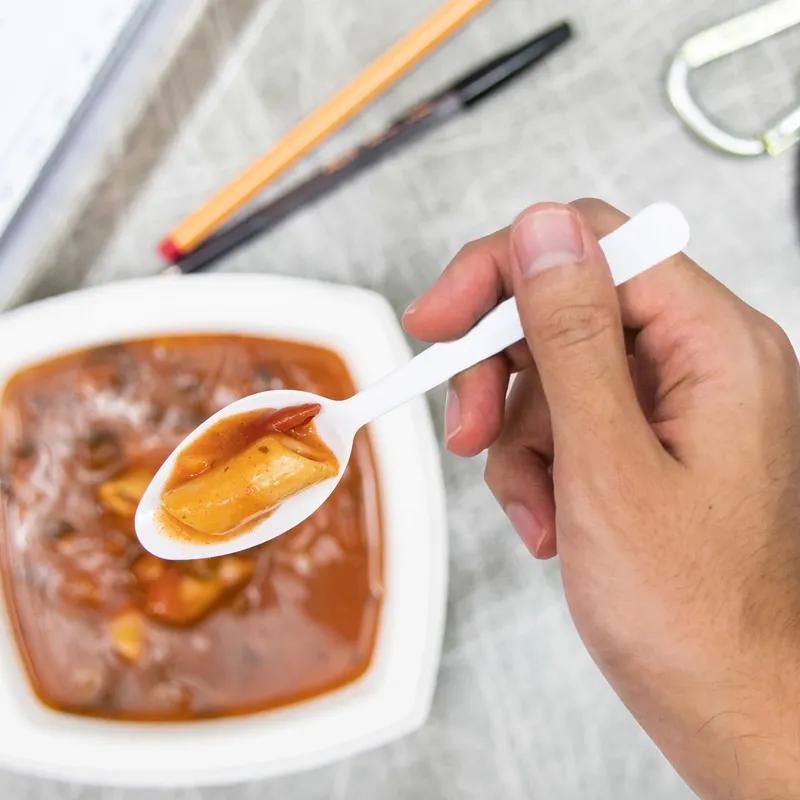 Dart® Bonus® Teaspoon 4.92X0.63 IN PP White Light Weight Microwave Safe 1000/Case