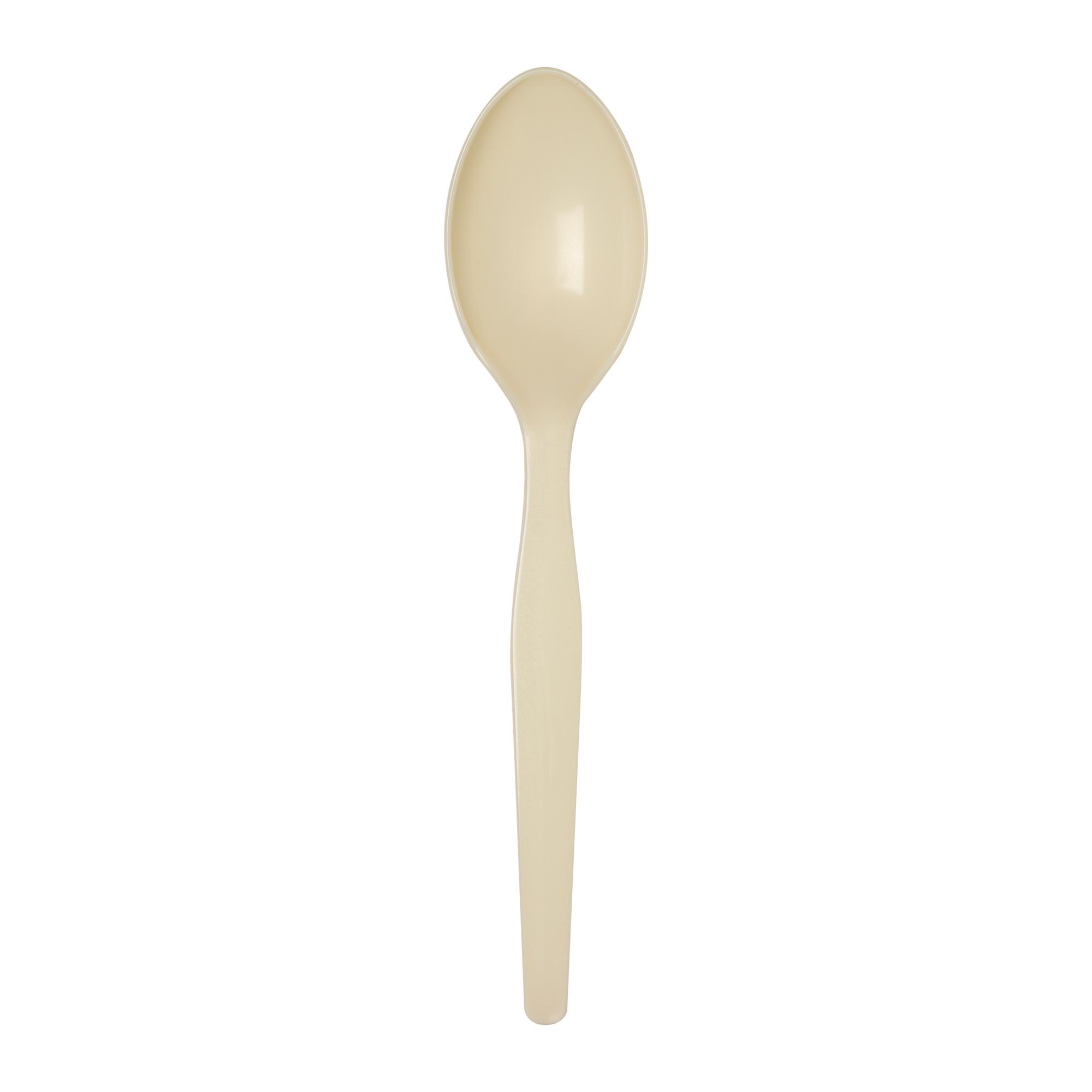 Dixie® Ultra SmartStock® Series-O Bio-Blend Spoon Plastic Beige Medium Weight Refill Combo 960/Case