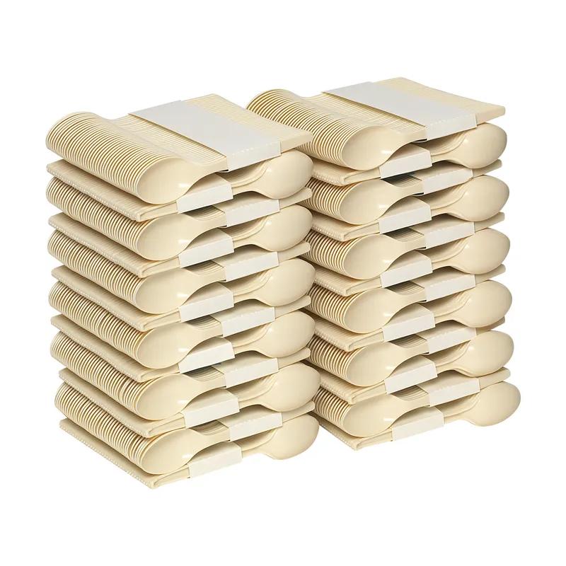 Dixie® Ultra SmartStock® Series-O Bio-Blend Spoon Plastic Beige Medium Weight Refill Combo 960/Case