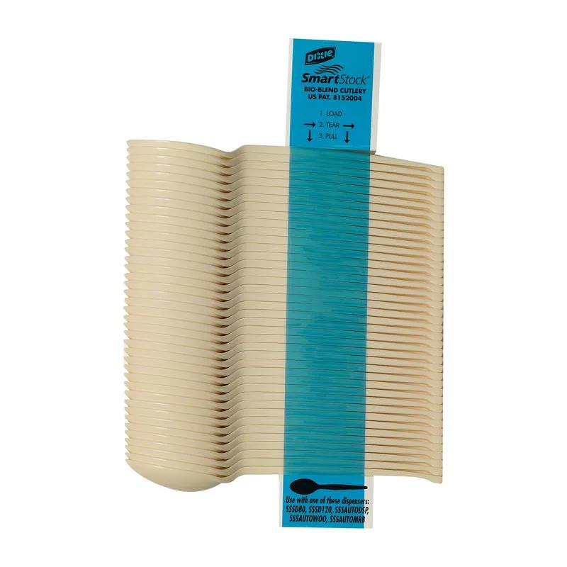 Dixie® Ultra SmartStock® Series-O Bio-Blend Spoon Plastic Beige Medium Weight Refill Combo 960/Case