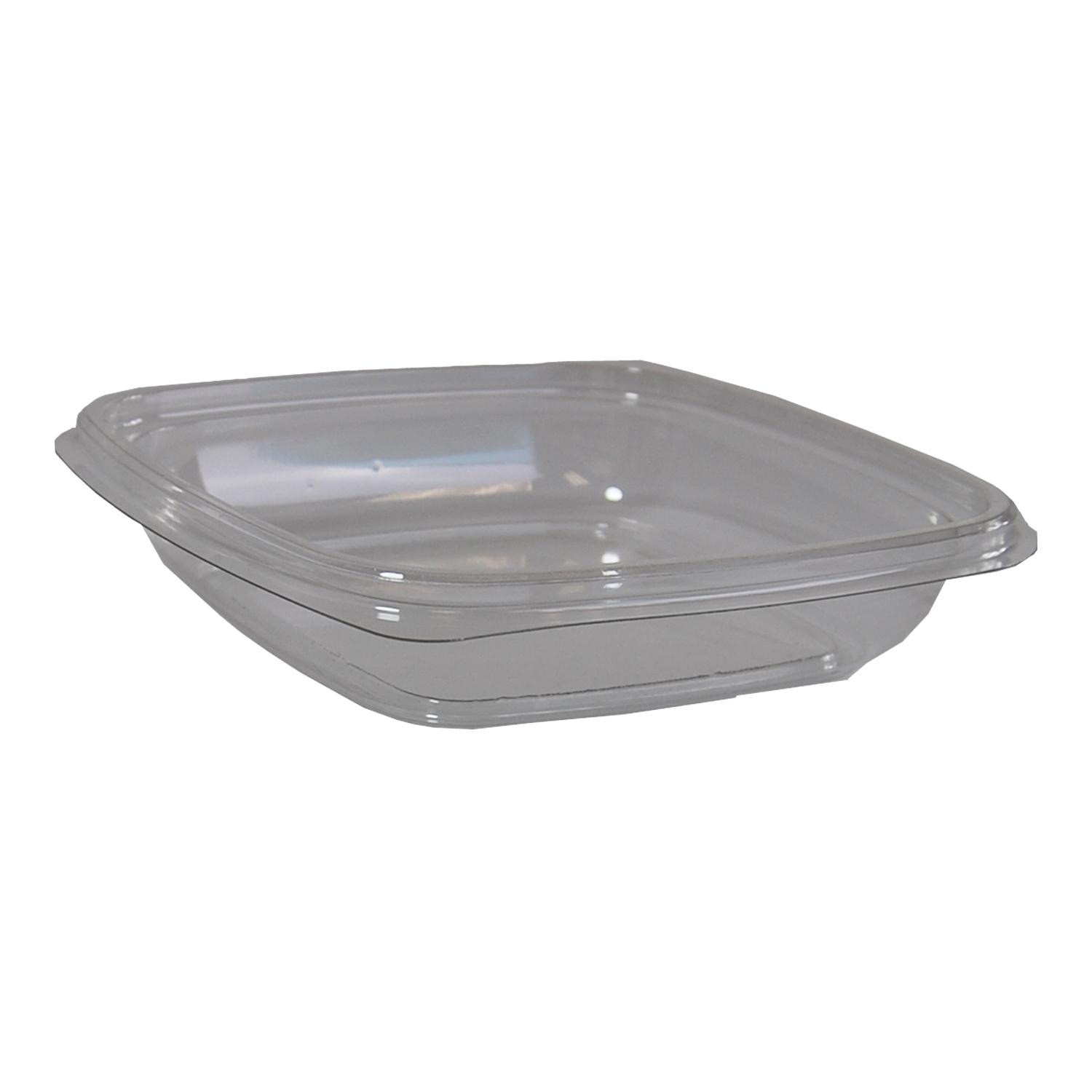 Sandwich Take-Out Tray Base Large (LG) 6X6X1.2 IN PET Clear Square 300/Case