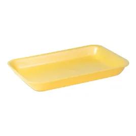 2 Meat Tray 5.75X8.25X1 IN 1 Compartment Polystyrene Foam Deep Yellow Rectangle 500/Case