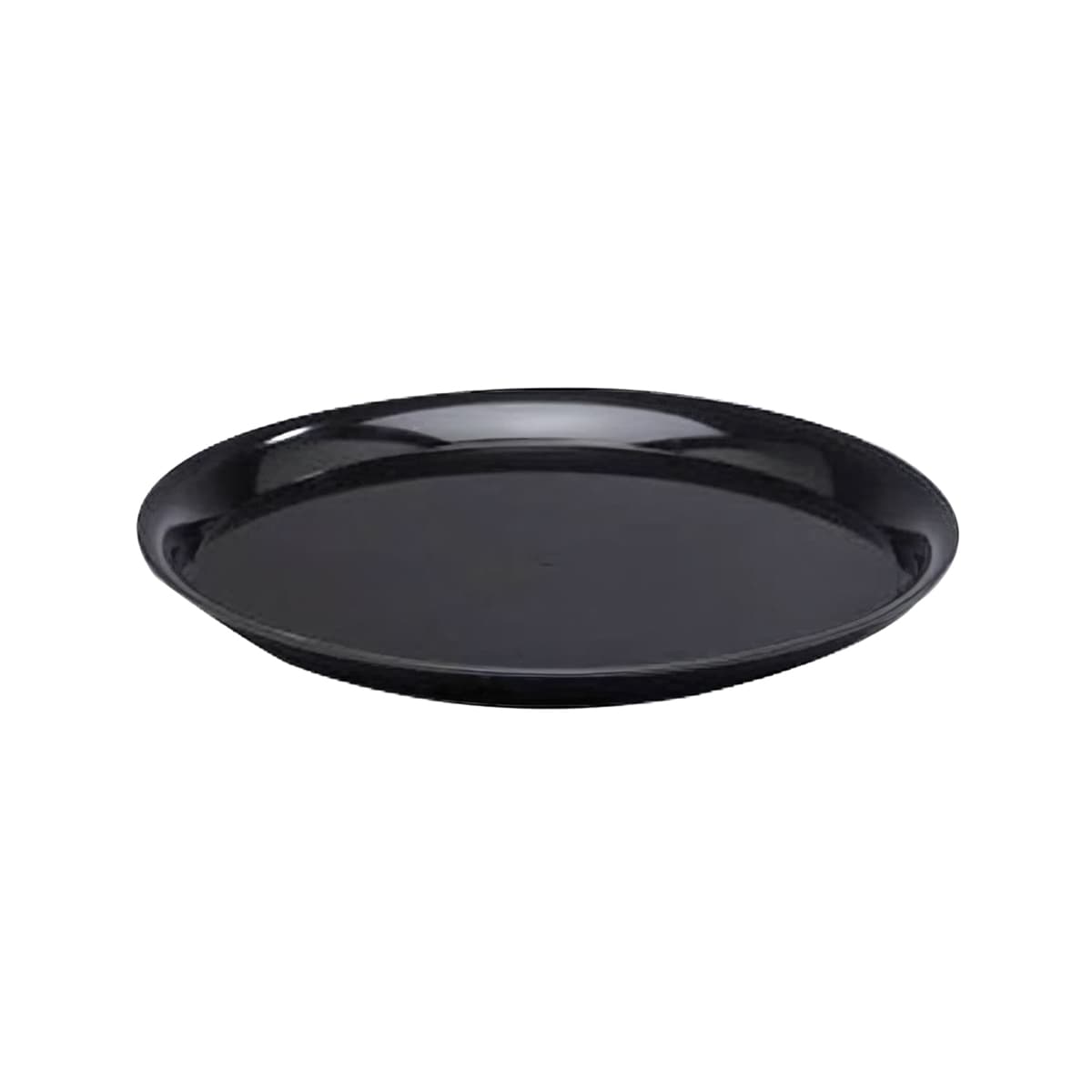 WNA CheckMate Serving Tray 18 IN PS Black Round 25/Case