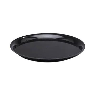 WNA CheckMate Serving Tray 18 IN PS Black Round 25/Case