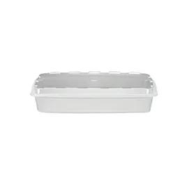 Take-Out Container Base & Lid Combo With Dome Lid 16 OZ Plastic Clear Rectangle 150/Case