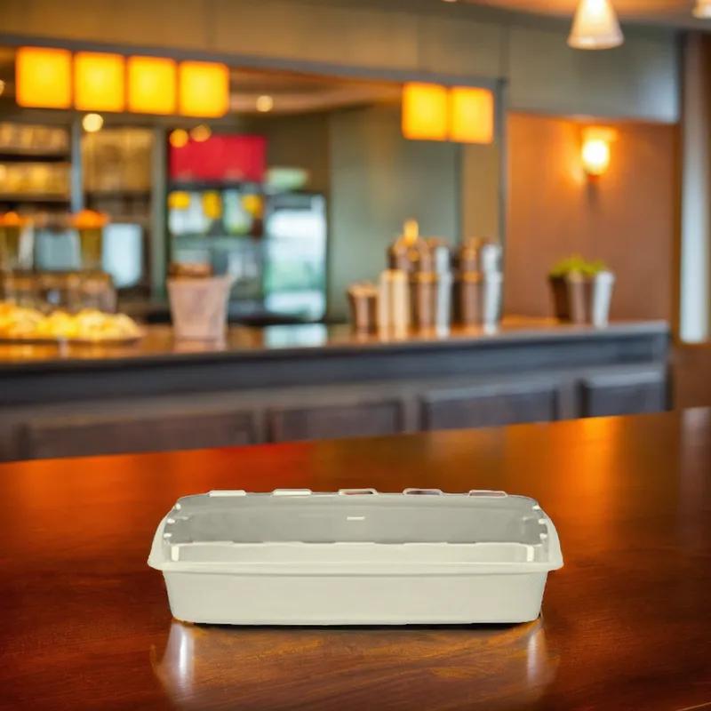 Take-Out Container Base & Lid Combo With Dome Lid 16 OZ Plastic Clear Rectangle 150/Case