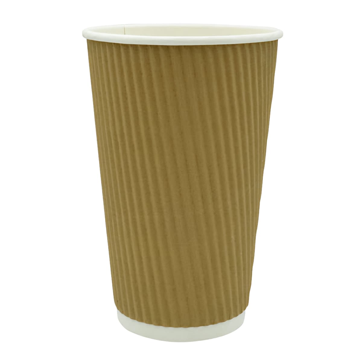 Victoria Bay Hot Cup Ripple 16 OZ Paper Kraft 500/Case