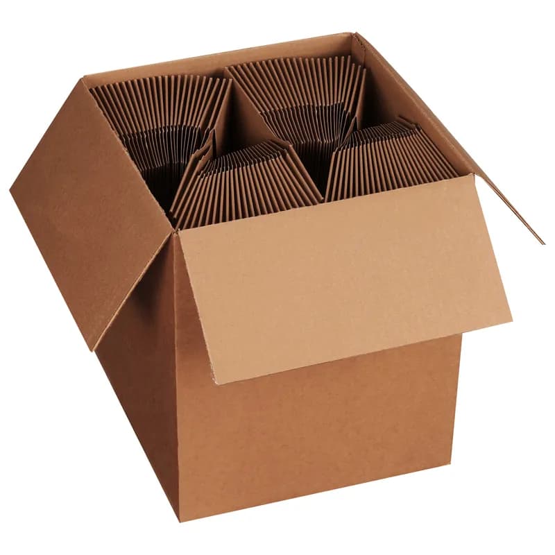 Take-Out Box Hinged With Flat Lid 8X6X4 IN Paperboard Kraft Rectangle 100/Case