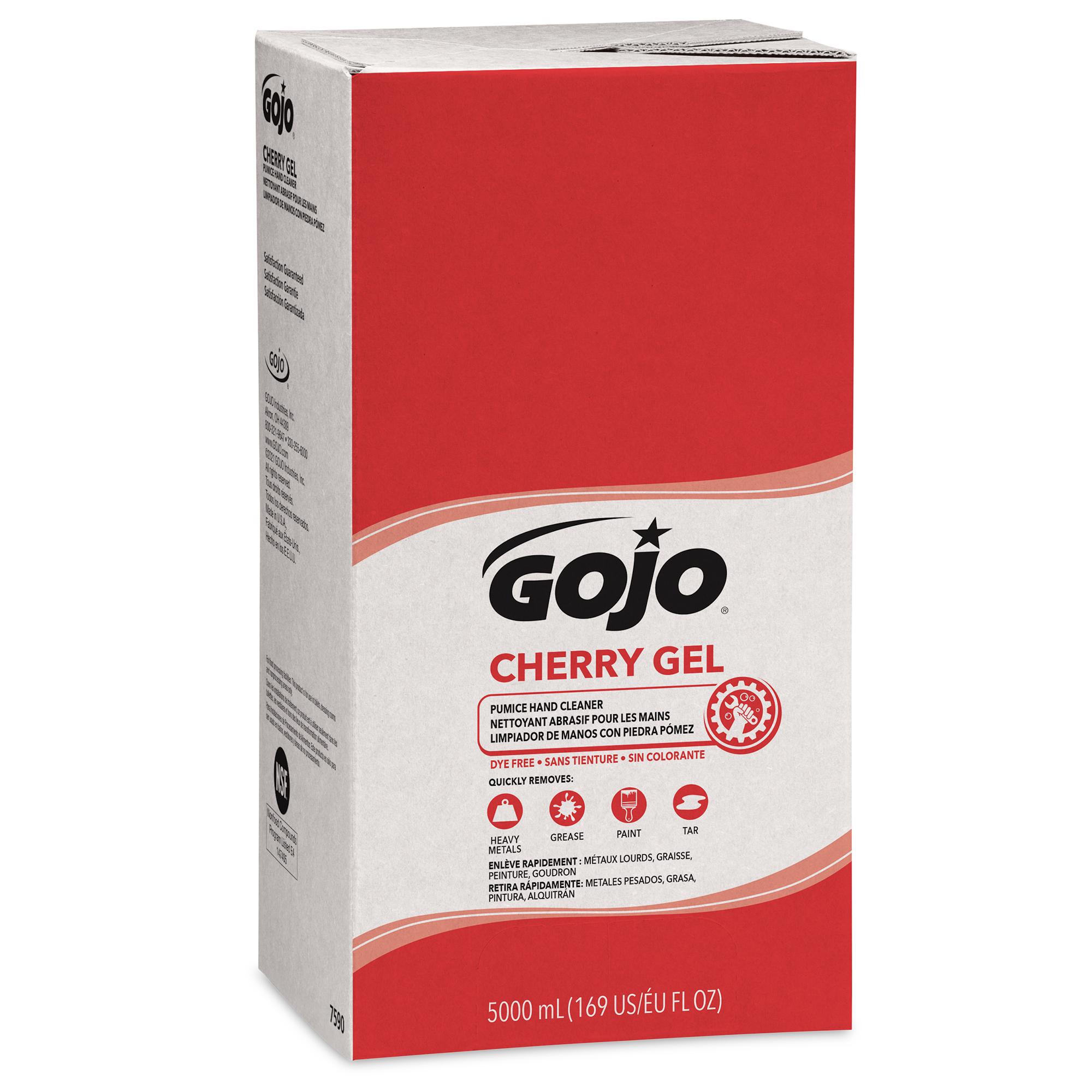 GOJO® Hand Cleaner Gel 5000 mL 4.75X6.56X12.12 IN Cherry Red Pumice For PRO TDX 5000 2/Case